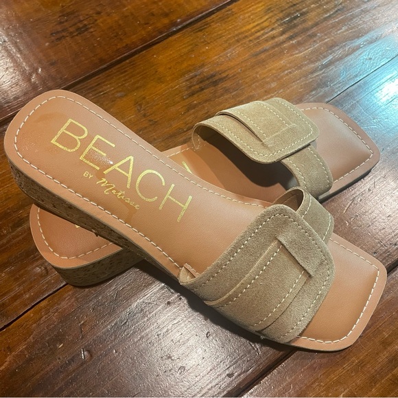 Beach by Matisse Women’s Baja One-Band Buckle Suede/Leather Sandals EUC Size 9M - Picture 3 of 10